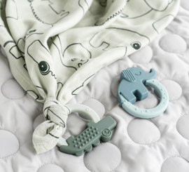 Bijtringen deer friends green/blue