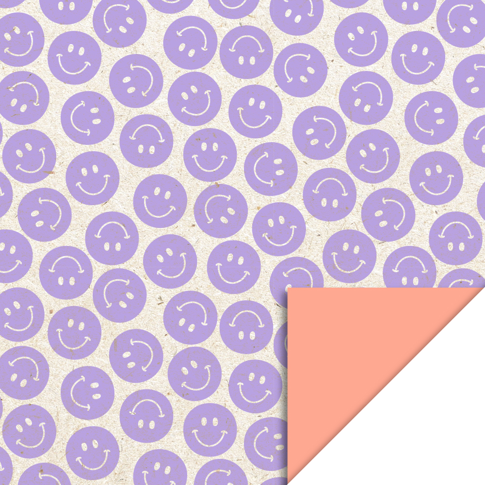 Cadeaupapier smile geel