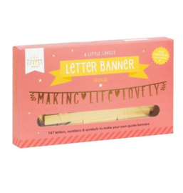 Letter banner goud