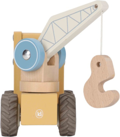 Houten kraanwagen