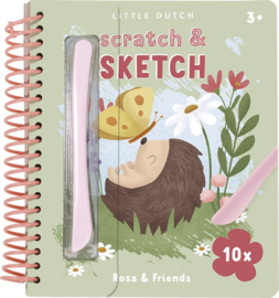 Scratch & sketch Rosa