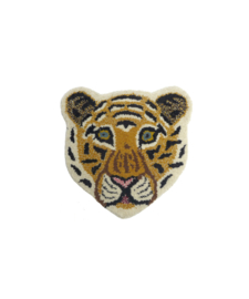 Cloudy tiger head rug