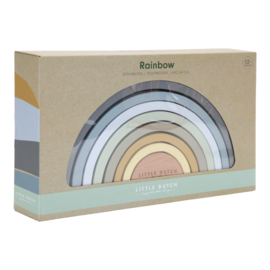 Houten regenboog blauw