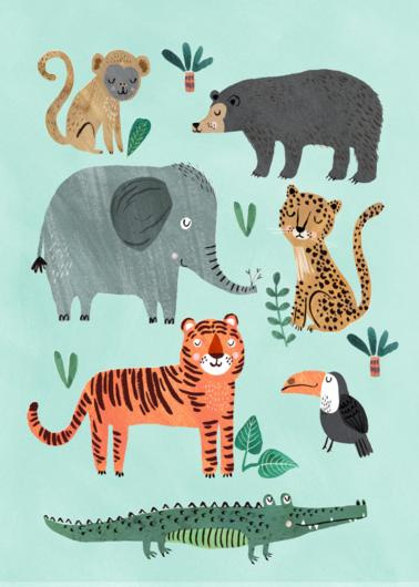 Poster wild animals