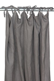 MrsBLOOM Linen Curtain dark grey 140x260