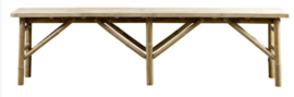 Bamboo bench 170x35x45 cm natural - TineKhome