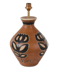 Terracotta Lampvoet vaaslamp tulp