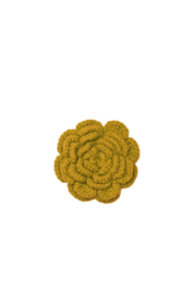 Zilch Broche bloem mustard