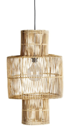 TineKhome Hanging lamp shade in rattan hang bird