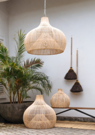 Rotan hanglamp Dome small