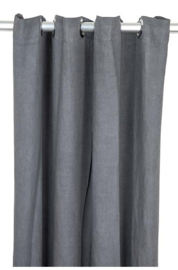 Gordijn linnen Denise dark grey 140 x 290 - MrsBLOOM