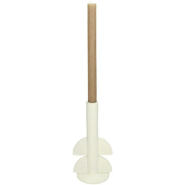 Candle Stick Ivory 22x9x11cm