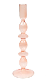 Kandelaar glas Ravie peach