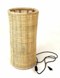 Rotan staande lamp fine webbing blond 40x21