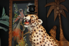 Kandelaar Cheetah H34cm