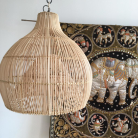 Rotan hanglamp Dome small