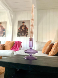 Kandelaar glas Ravie paars S