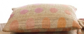 ML fabrics  - pillow-  polka - pink