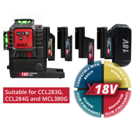 Levelfix CCL284G Professionele 4D multilijnlaser Groen