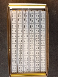 Duimstok 1 meter kunstof wit DU4120 ( 24stuks per doos )