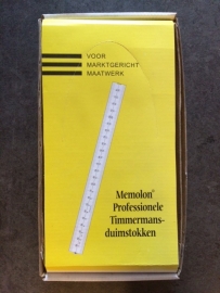 Duimstok 1 meter kunstof wit DU4120