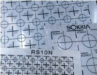 Meetstickers Topcon Sokkia RS10N  10x10mm, 441 st. per vel.