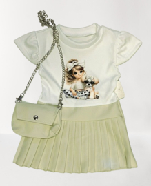 FRKU387A  jurk  BEIGE  ( 6pcs)