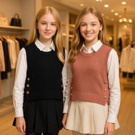 FRHS2911 vest  ZWART   (6pcs)