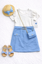 FRKU8839 a jurk AQUA  (6pcs)