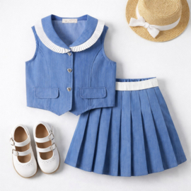 FRHS0802 set JEANSBLAUW  ( 6pcs)