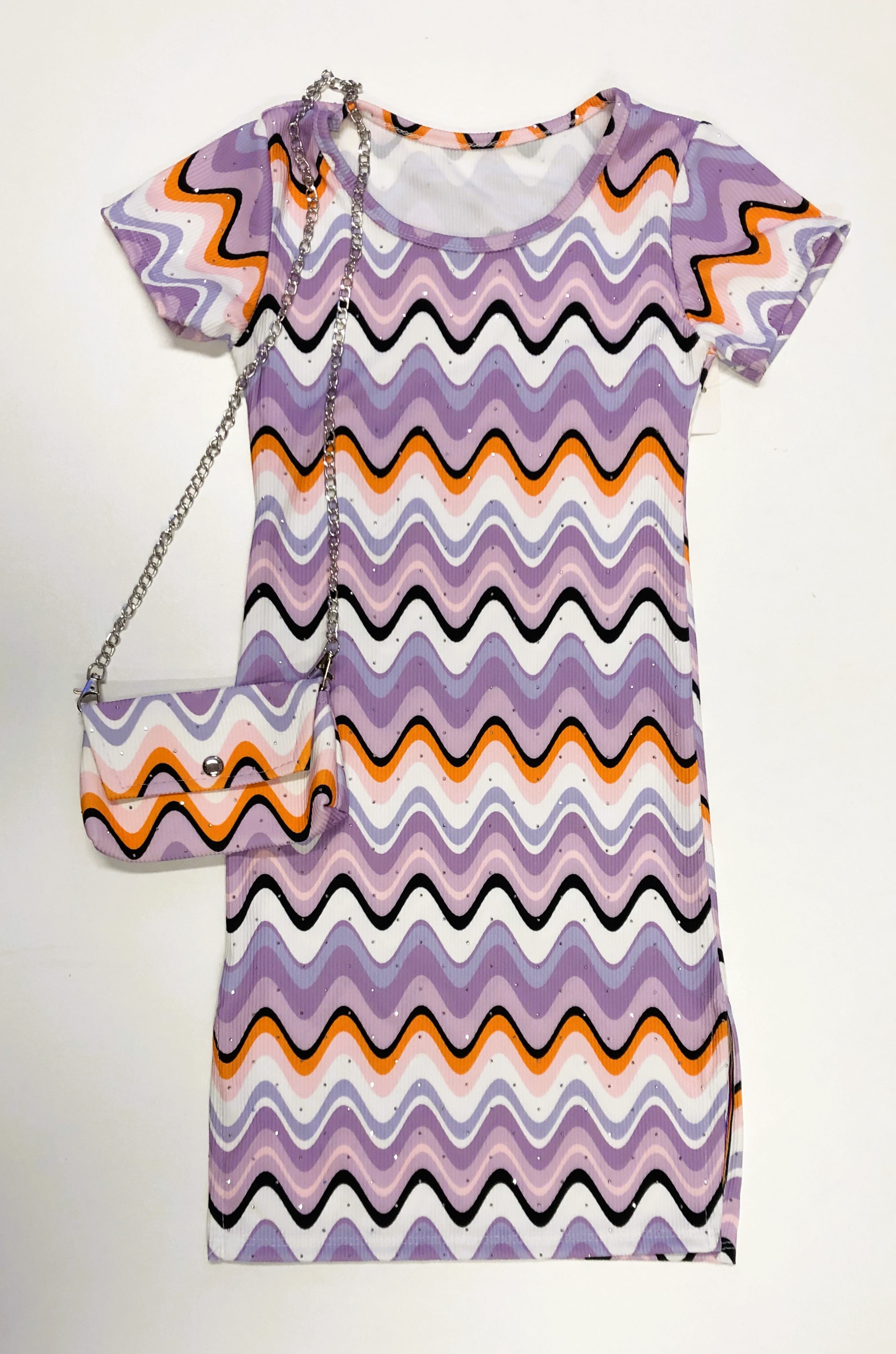 FRKU9883 jurk  LILA  ( 6pcs)