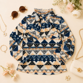 ZM5282  shirt polokraag  MOZAIK   (7pcs).