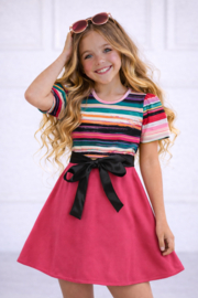 FR JULIA jurk roze (6pcs)