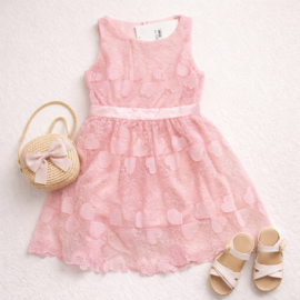 FRKC1903 jurk pink  (6pcs)