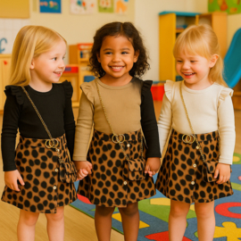 FRKU430 jurkje  BEIGE ( 6pcs)