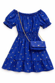 FRKU704A jurk  BLAUW   ( 6 pcs)