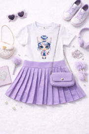 FRKU70615 jurk LILA  ( 6pcs)