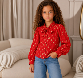 FRHS9205 blouse rood (6pcs)