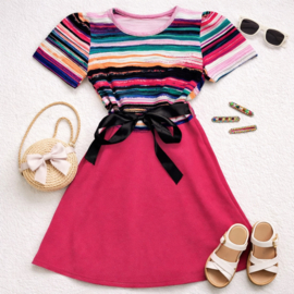 FR JULIA jurk roze (6pcs)