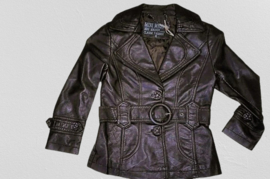 WZ-008 MM donker bruine blazer met riem (8pcs)