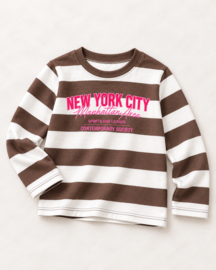 FRKU71106 sweater CHOCO/WIT ( 6pcs)