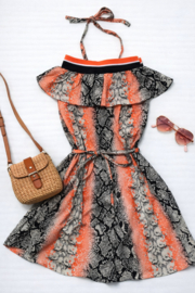 FRCH095 jurk koraal  (7pcs)..