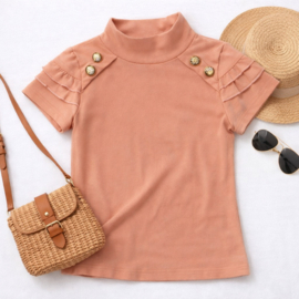 ZM5267 shirt KM  ROZE   (7pcs)