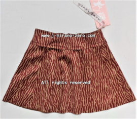 ZM5205 Rok bordeaux dieren print (7pcs)