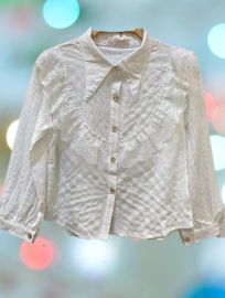 FRHS0299 blouse OFF WHITE  (6pcs)