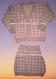ZMCN088 set oud roze (5pcs).