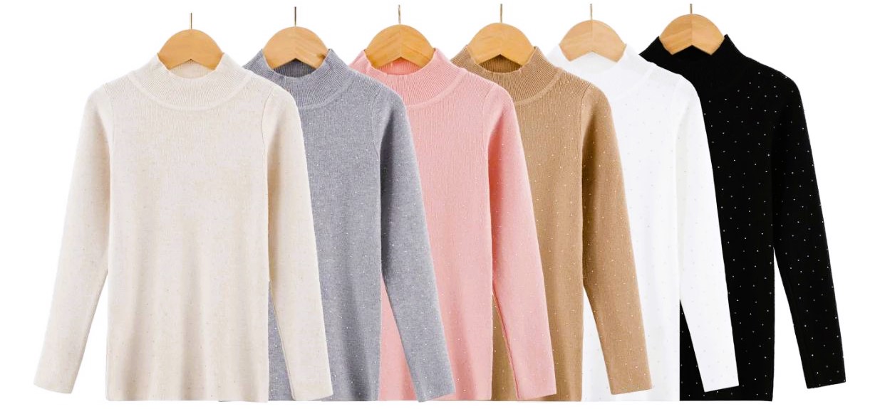 FRHS3031 trui  ZWART ( 6pcs)