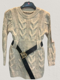 FRKU6025 jurk BEIGE ( 6pcs)