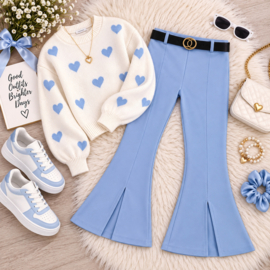 FRKU5201 flaredpants BLAUW  (6pcs)