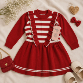 ZMCN1031 jurk ROOD (4pcs)